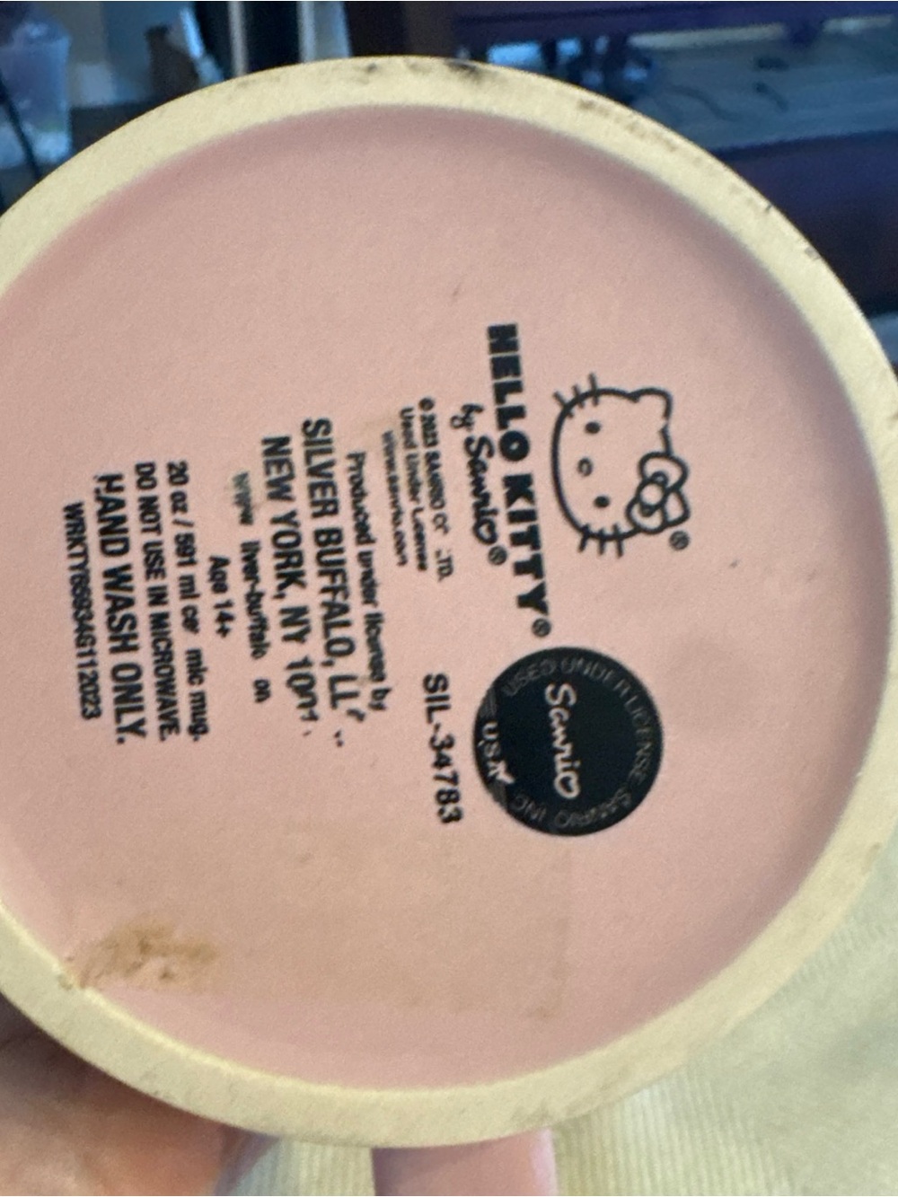 Hello Kitty Pink Ceramic Mug - Picture 3 of 5